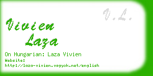 vivien laza business card